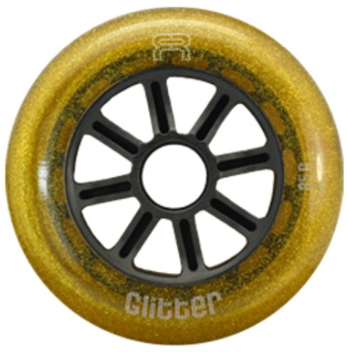 FR Glitter gold inline skate wheel 110 mm